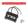 1pcs Motorcycle License Plate Light LED Mini 12V CNC Aluminum Alloy Rear Tail Motorbike Light for License Plate