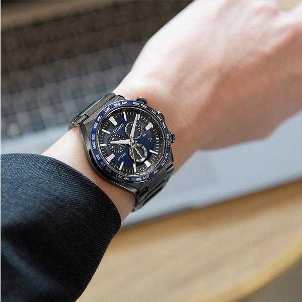 Citizen CB5967-66L ( Часы ATTESA ACT Line Black Titanium Series с питанием от солнечной батареи Eco-Drive с радиоуправлением Direct Flight)