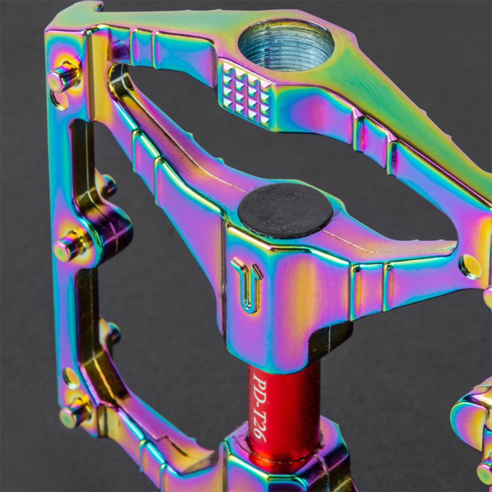 PROMEND Bicycle Pedal DU Double Bearing MTB Anti-slip Ultralight Aluminum Mountain Road Bike Platform Pedals Cycling Accessories