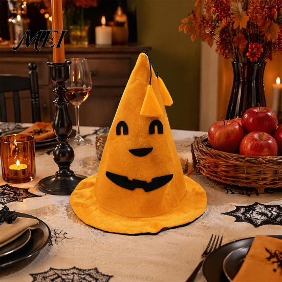 School Art Show Headgear Halloween Pumpkin Hat for Kids Adults, Funny Plush Comfortable Breathable Festival Witch Party Costume, Cosplay, Stage