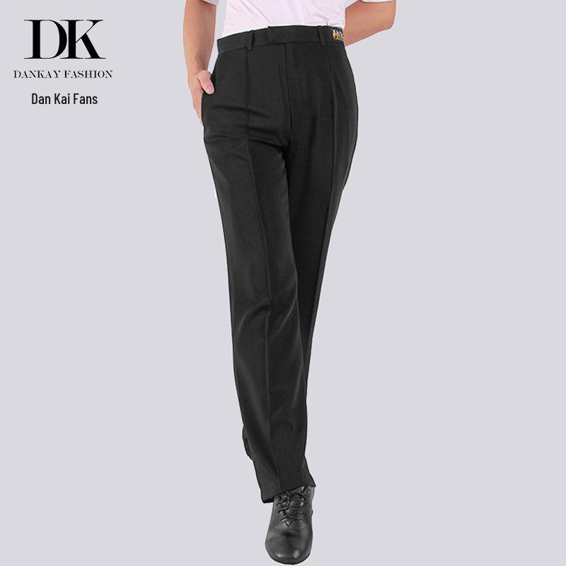 Dan Kai Мужские брюки больших размеров с широкими штанинами для бальных танцев на осень/зиму - для латиноамериканских и современных выступлений и соревнований.