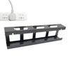 Efficient Desk Cable Management Plastic Horizontal Cord Organizer White Wire Organizer  Cables