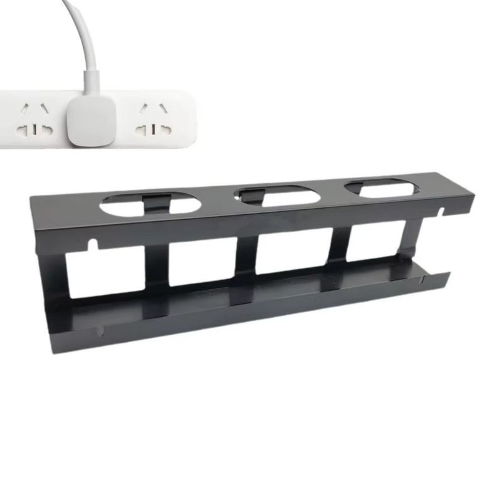 Efficient Desk Cable Management Plastic Horizontal Cord Organizer White Wire Organizer Cables