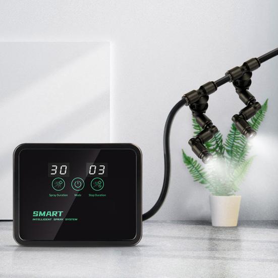 1 комплект распылителя для рептилий, широкий диапазон распыления, имитирующий дождь, пластиковый распылитель для рептилий, комплект управления системой распыления для дома