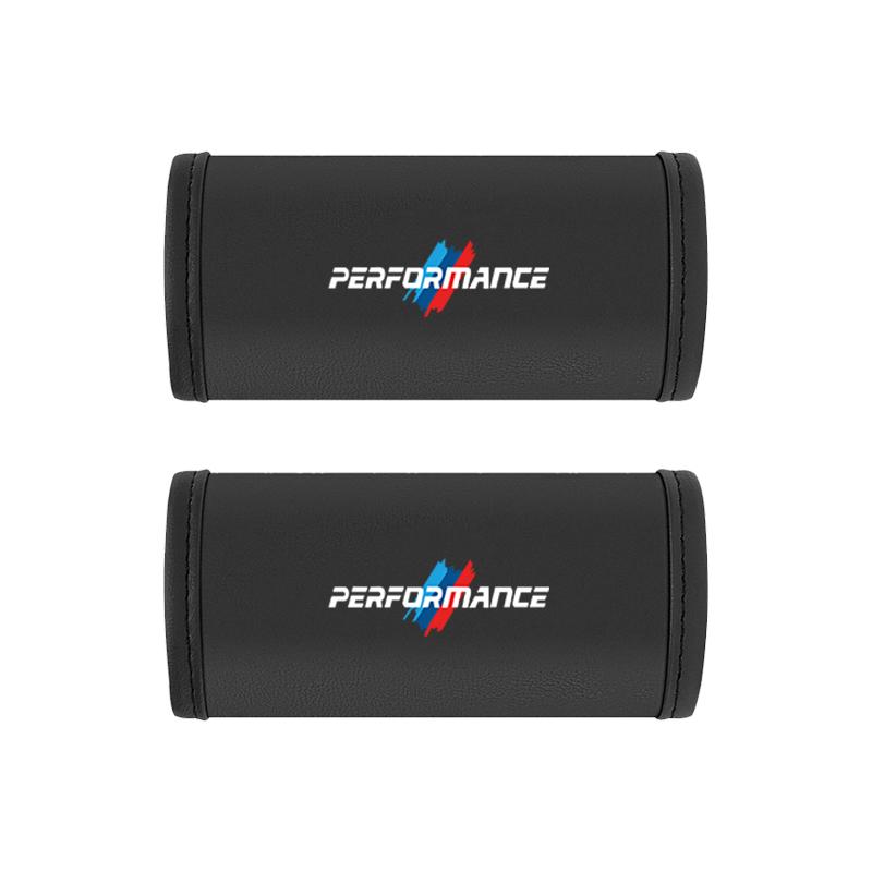 DJSA5 2Pc Car Anti Slip Pull Glove Car Leather Handle Protector Cover sticker For BMW F20 E60 E34 G30 E48 F30 X3 Performance M F40 E90