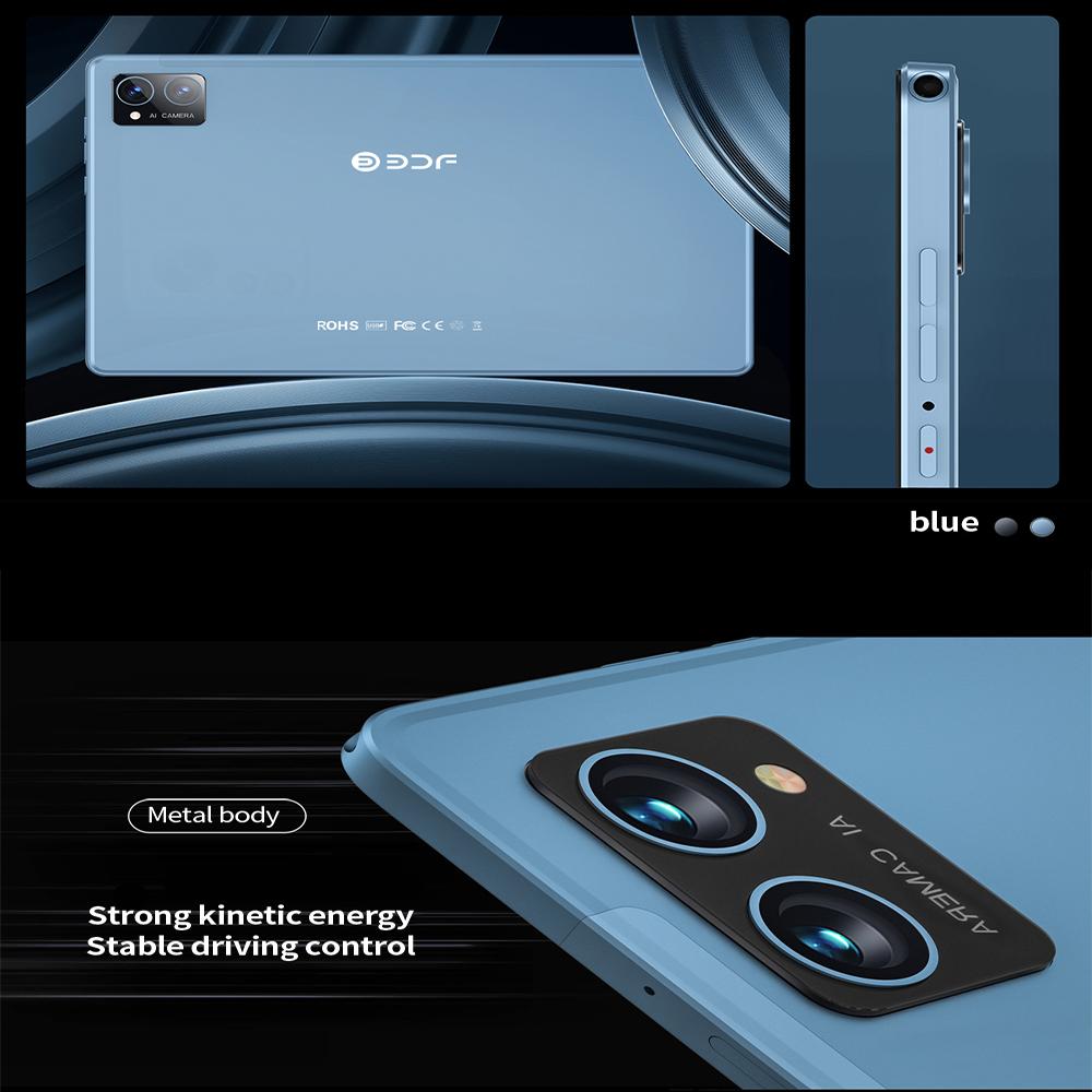 BDF Планшетный ПК на Android 12, 10,36 дюйма, 8 ГБ ОЗУ, 256 ГБ ПЗУ, 4G LTE, GPS, Аккумулятор 8000 мАч
