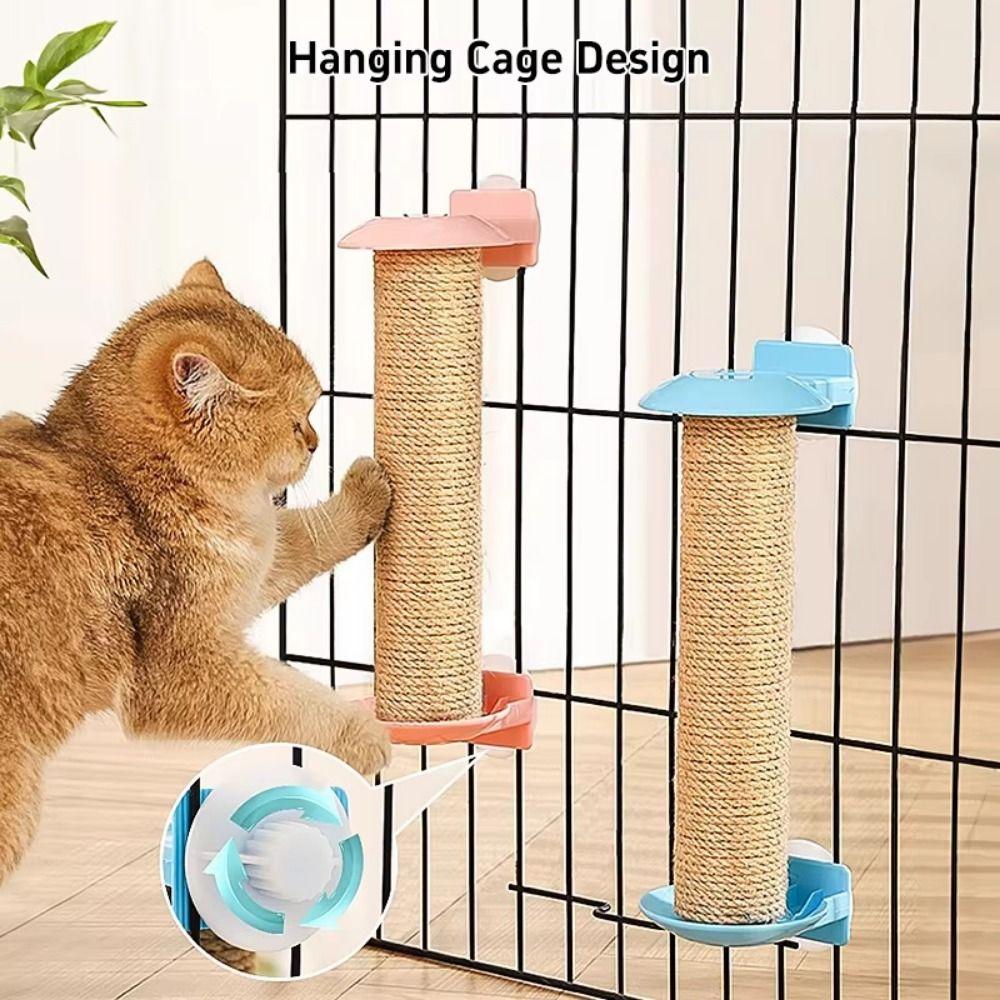 50CM Height Cat Scratching Post Non-Debris Cat Climber Toy Fun Sisal Rope Scratching Pole Play