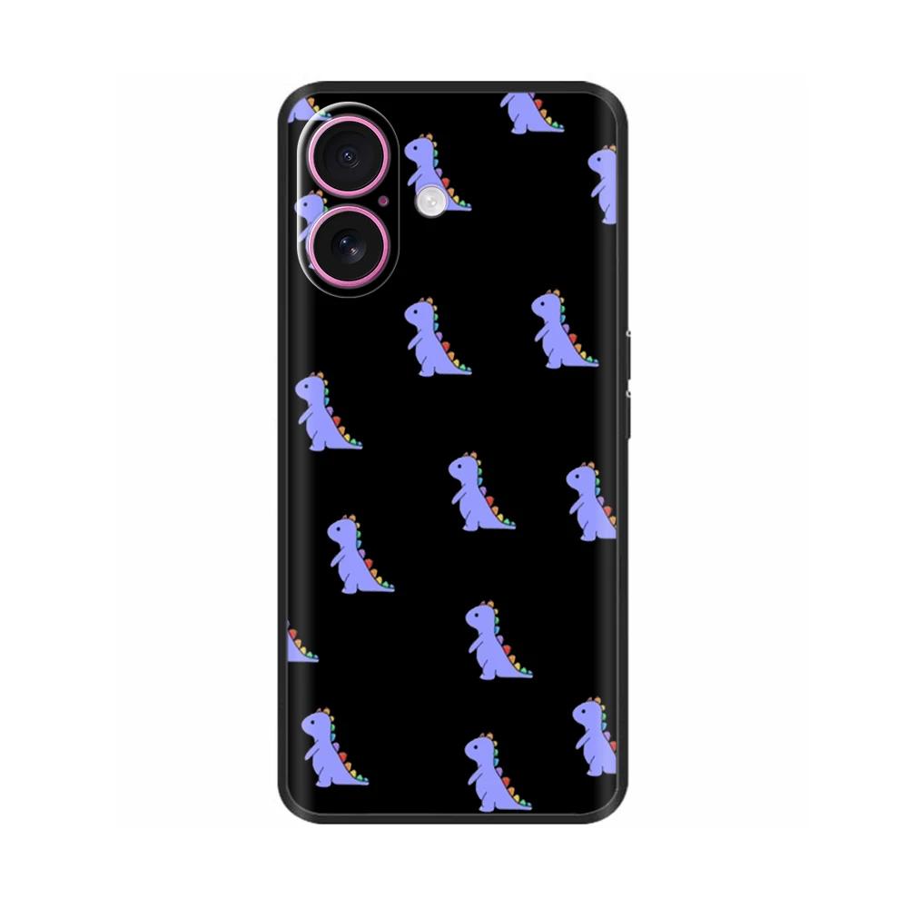 Shockproof Case For iPhone 16 Plus Soft Black Silicone Phone Case For Apple iPhone 16+ 16 Pro Max Protective Shell Cover Bumper