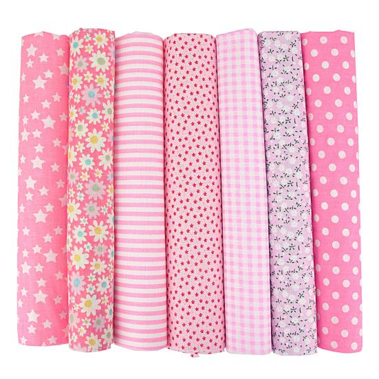 Удобная прочная многоцелевая хлопковая ткань для шитья с красивым цветочным узором для подарков, рукоделия