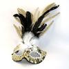 Halloween Party Half Face Mask Feather Sequins DIY Princess Masquerade Cosplay Prop