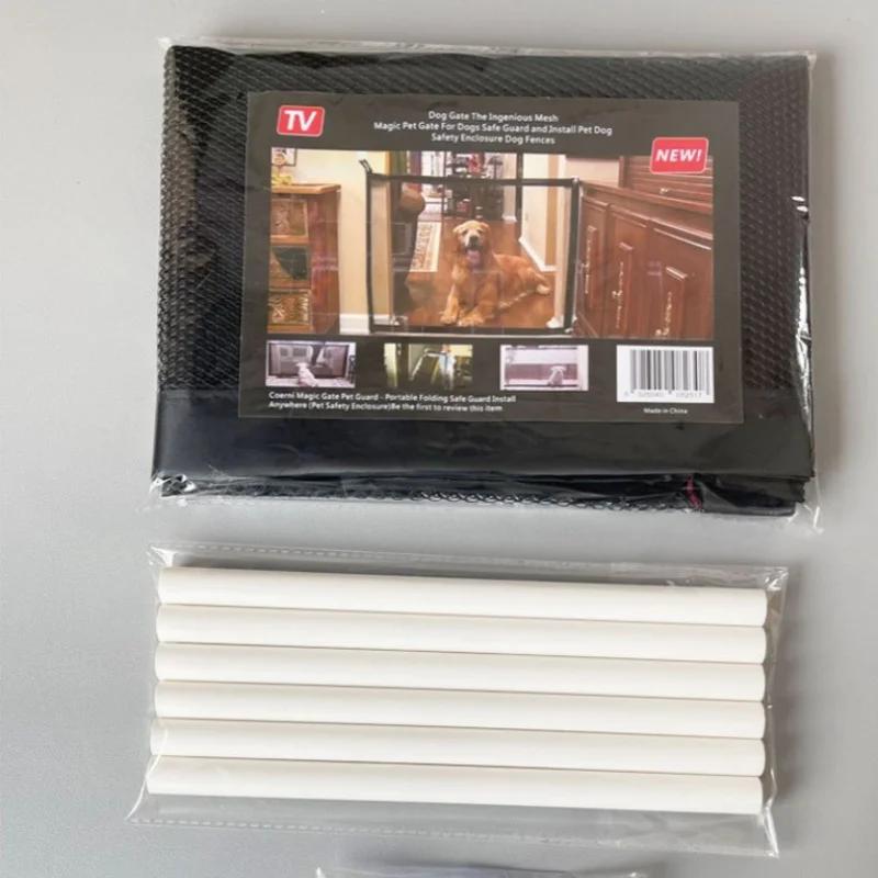 Ограждения для собак с изолированной сетью для домашних животных, складные ворота для лестниц, дышащая сетка, манеж для собак, защитное ограждение, сетка для собак