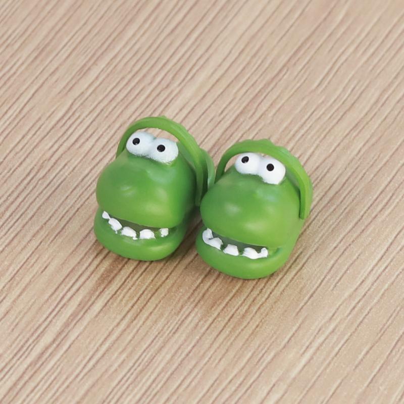 2Pcs 1:12 OB11 Smile Shoes Sippers Doll Classic Shoe Suit For Ob11 1/12 Bjd Detachable Doll Gsc DOD YMY Doll Accessories 4 color