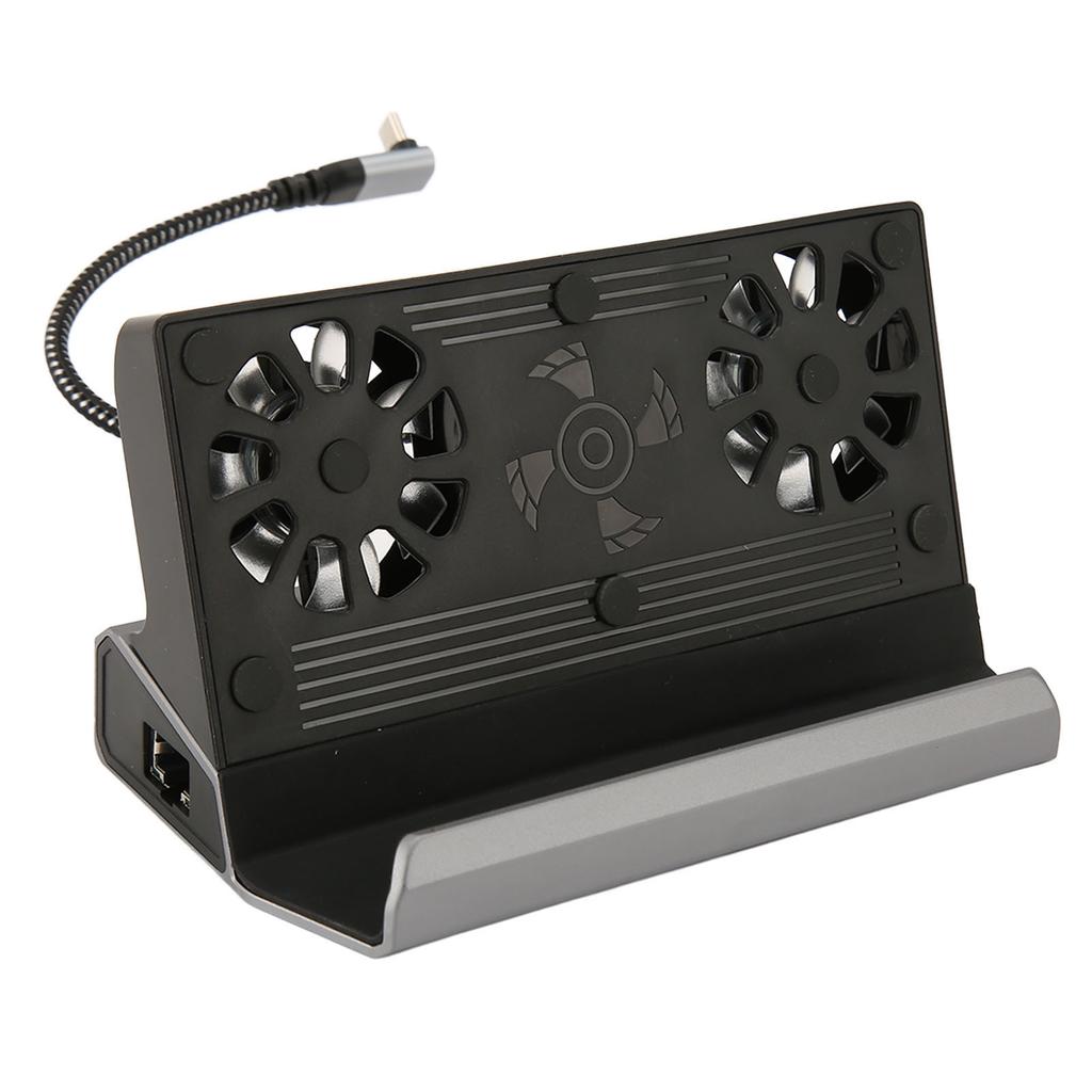 Для док-станции Steam Deck 10 в 1 для док-станции Rog Ally с 5 USB 3.0 2.0, двойным охлаждающим вентилятором, мультимедийным интерфейсом HD 4K