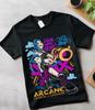 Jinx Arcane T-Shirt Japanese Anime Cartoon Jinx Arcane Graphic T-Shirt Gift