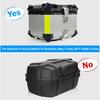 Motorcycle Top Box Backrest Motorcycle Back Cushion Passenger Backrest Back Pad For Universal 45L Rear Top Case Cushion