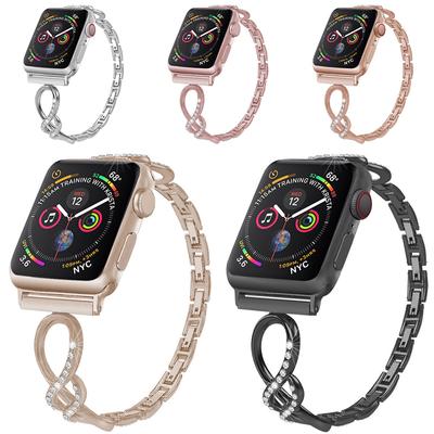 Женский браслет с бриллиантами для Apple Watch Series 8, 7, 6 SE, 5, 4, 3, съемный ремешок, ультра 49 мм, 41 мм, 45 мм, 40 мм, 44 мм, 38 мм, 42 мм, ремень