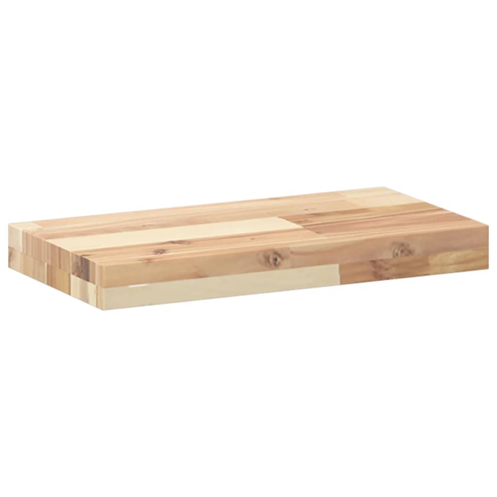 Floating Shelves 2 pcs 60 x 20 x 4 cm Solid Acacia Wood Untreated