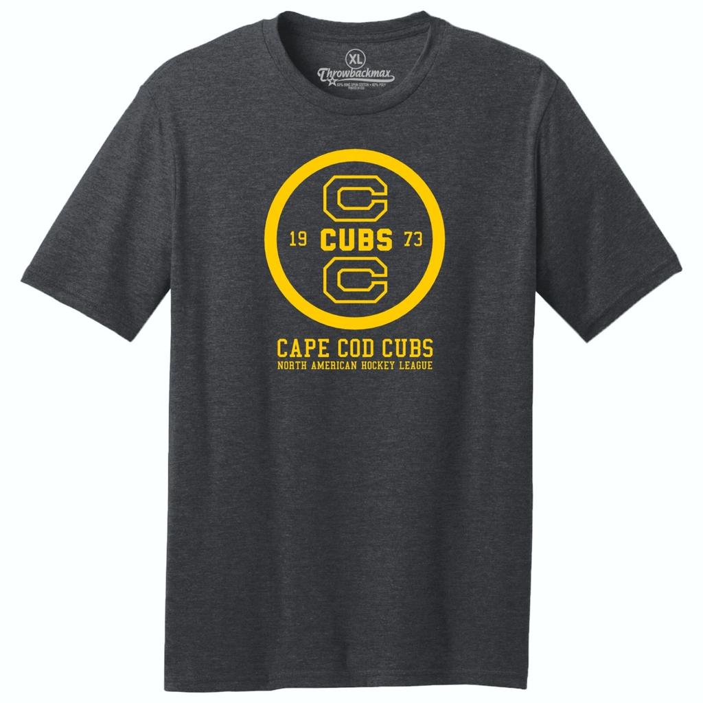 Cape Cod Cubs 1973 NAHL Hockey TRI-BLEND Tee Shirt - Boston Bruins