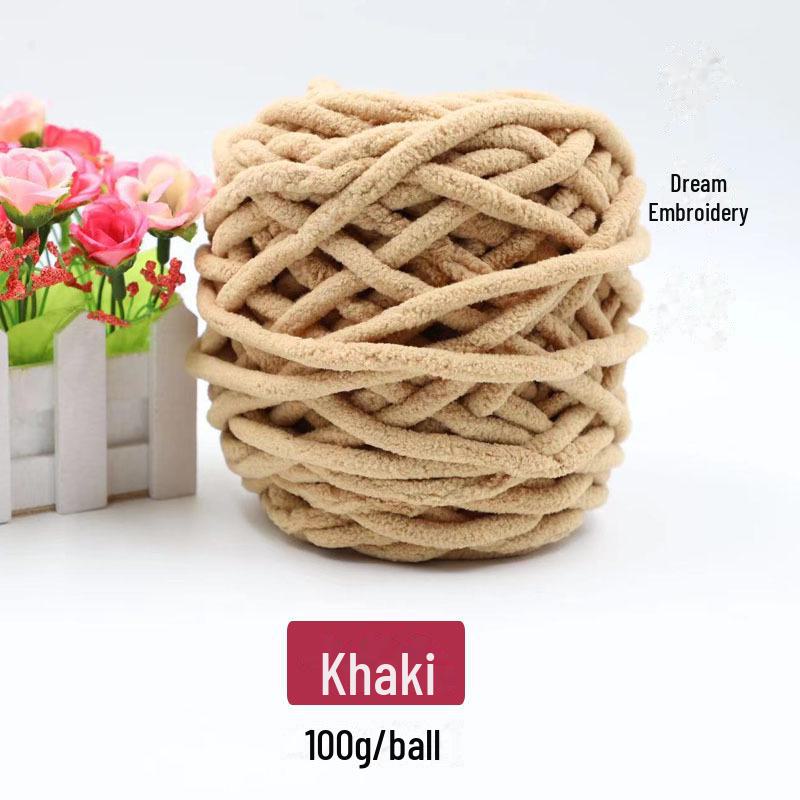 Толстая шерстяная пряжа для вязания шарфов, одеял, тапочек и многого другого