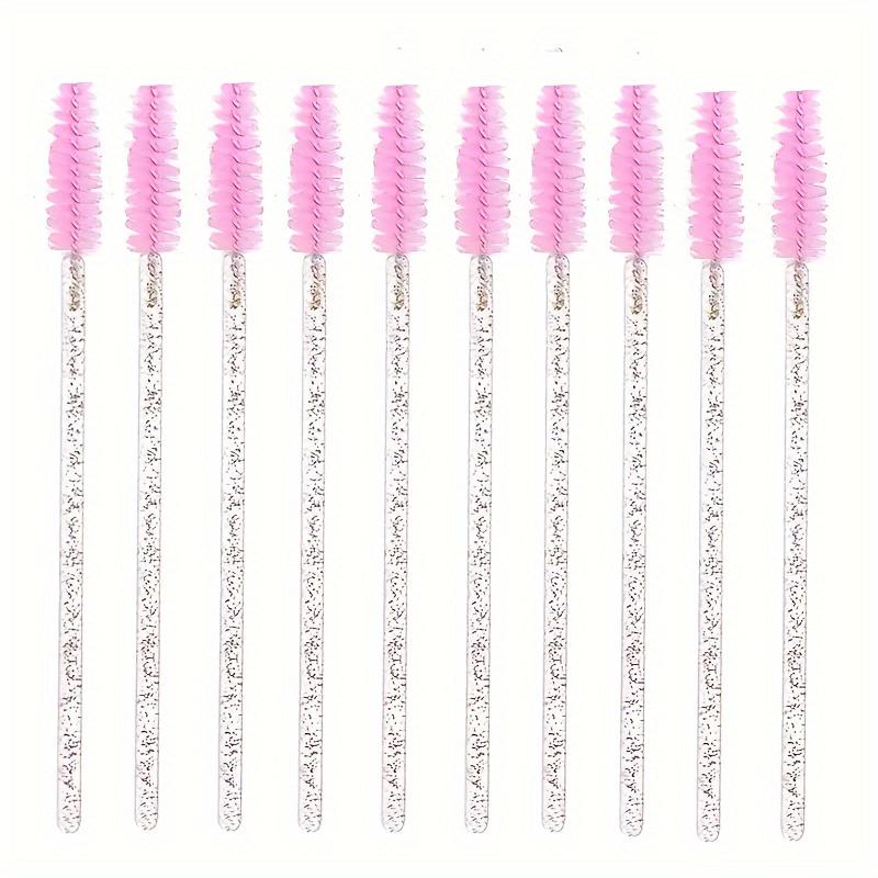 50 шт. Одноразовые кисти для ресниц Кристальные кисти для туши для ресниц Блестящая расческа для ресниц Спули Микро аппликаторы для макияжа
