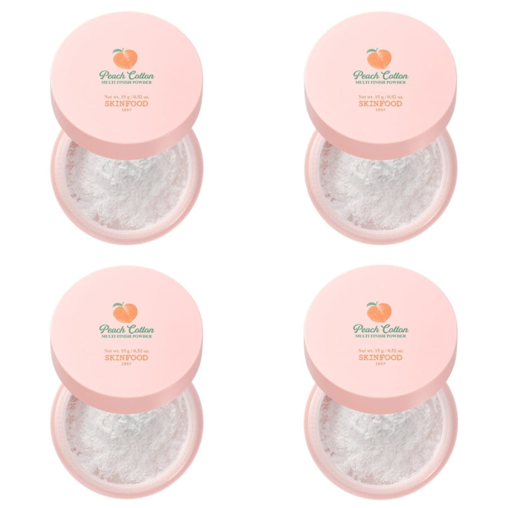 SKINFOOD Peach Cotton Многофункциональная финишная пудра Большой размер 15г*2шт/4шт