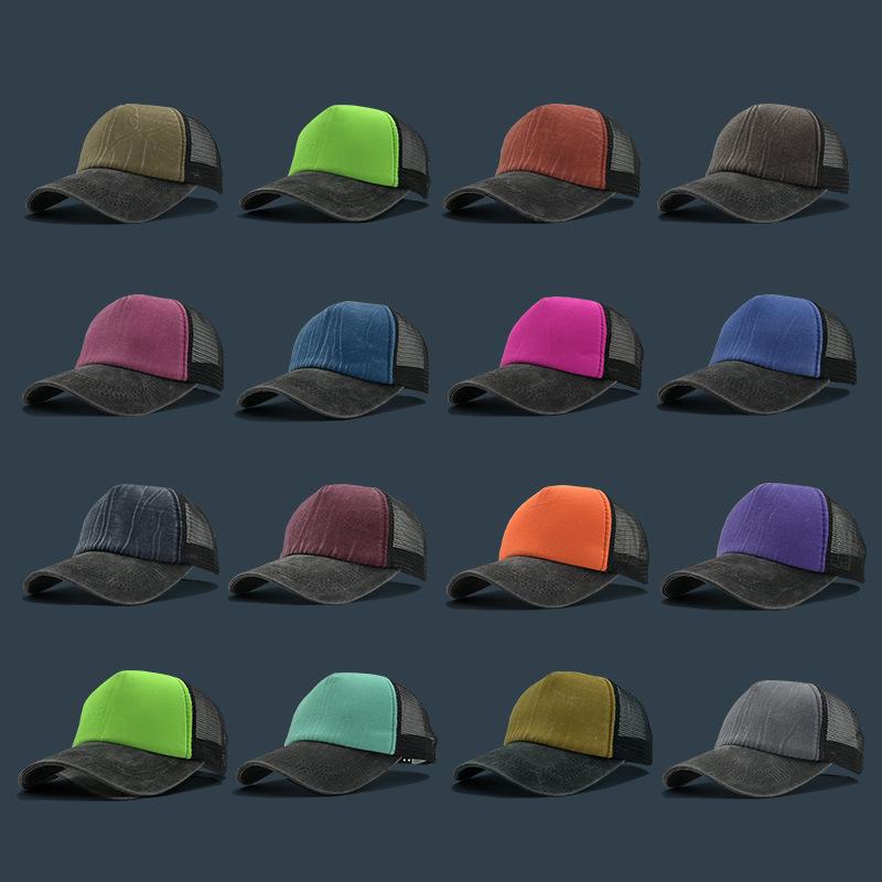 Новая унисекс кепка насыщенного цвета из промытого хлопка бейсболка для мужчин и женщин повседневные кепки дальнобойщика