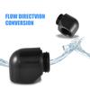 2PCS Black/Silver Water Cooling System Adapter 90 Degree Right Angle Elbow  Cooling System