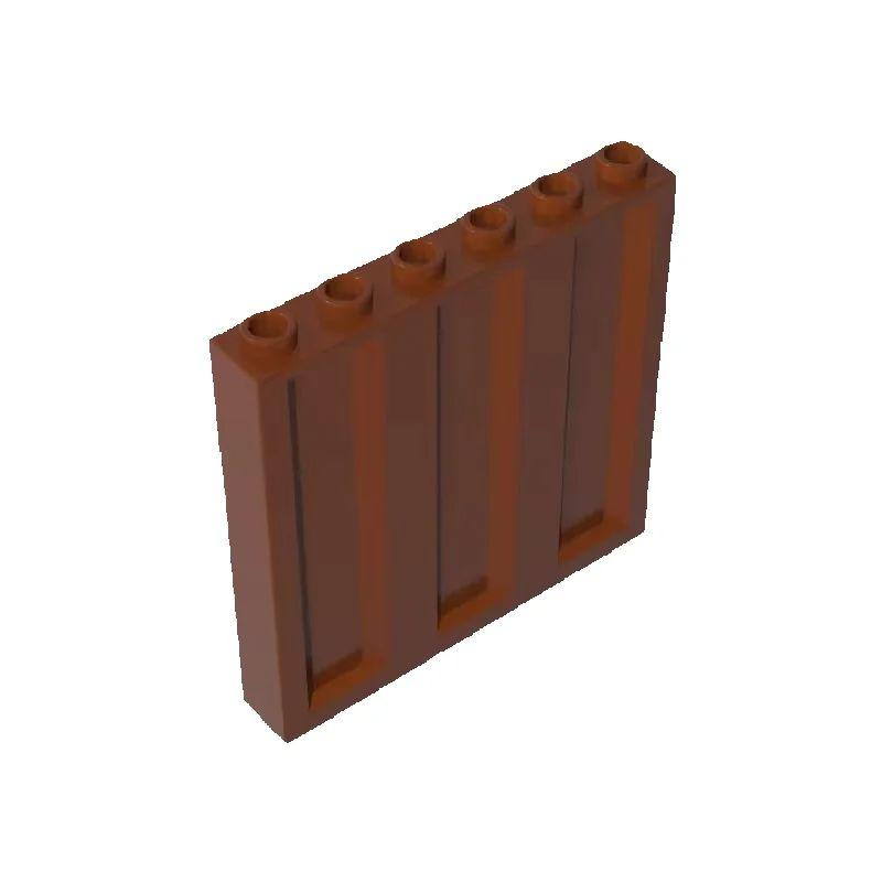 10 ШТ 23405 Панельные Кирпичи 1x6x5 Детали Вертикальные Гофрированные Технические Строительные Блоки Набор Деталей Сборка Креативный
