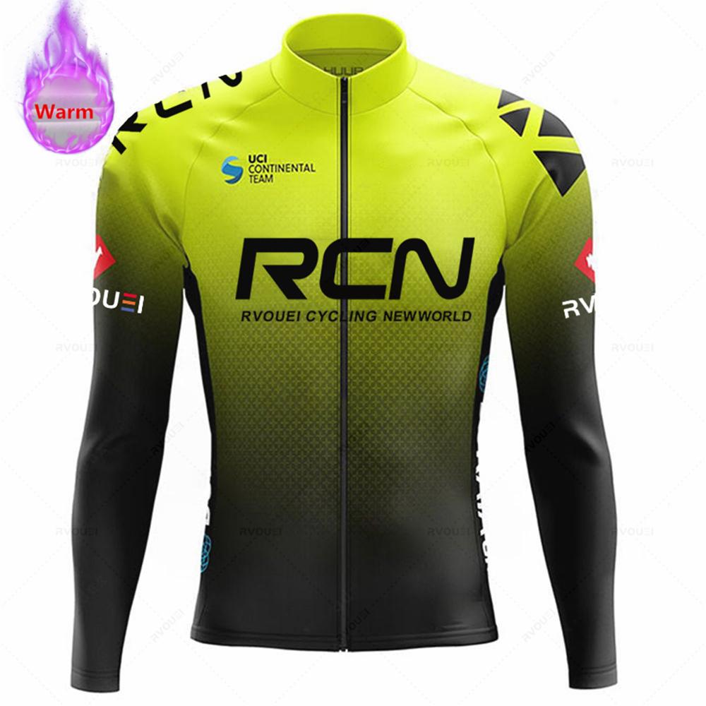 2026 Rcn Team Зимний Термофлисовый Комплект Велоджерси Новый Одежда для MTB Велосипеда Майка Ropa Ciclismo с Длинным Рукавом Велоодежда