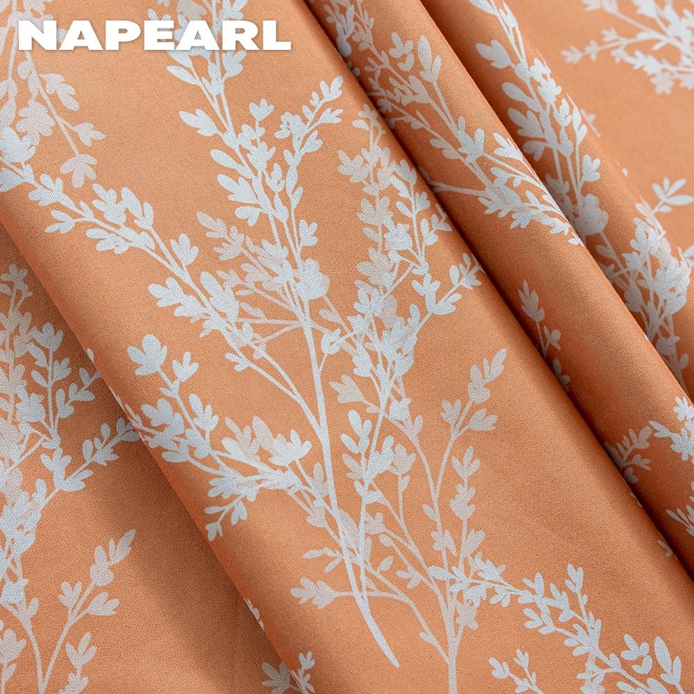 1 шт. NAPEARL Юбка для духовки с принтом апельсиновой ветки и листа, Декоративная шторка на дверь духовки с кисточкой по краю в виде листа лотоса для кухни, домашнего декора