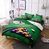Billiards Duvet Cover Black 8 Ball with Fire Sports Games Theme Billiard Ball Bedding for Boys Girls Teens Bedroom Decorations