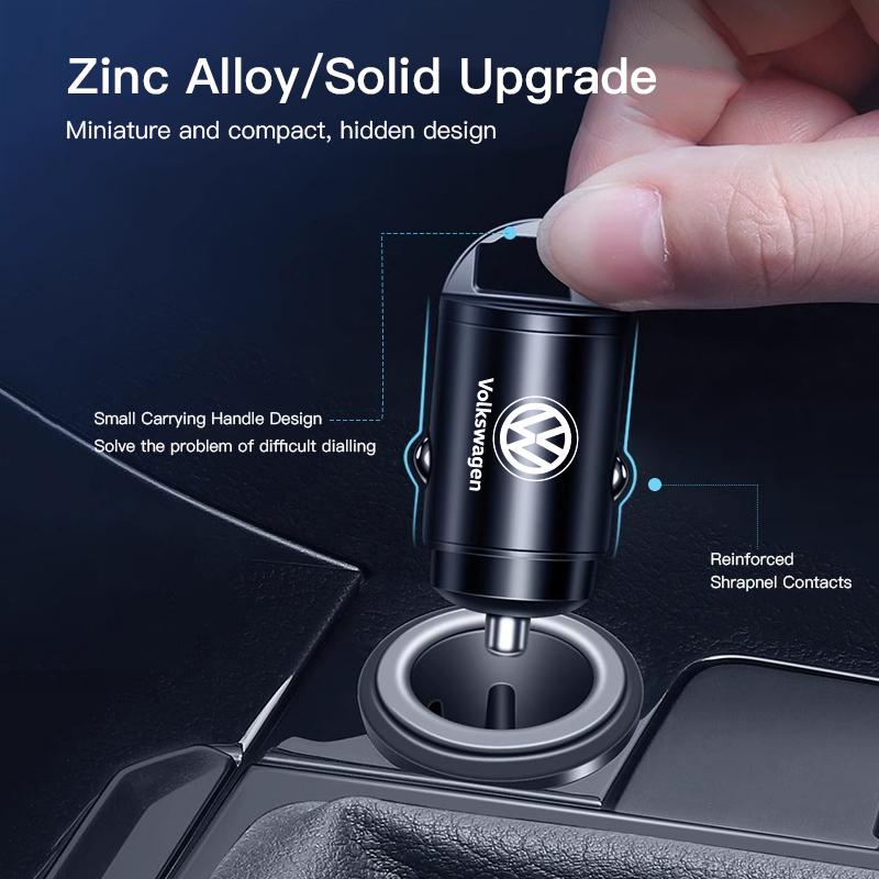 OPQ1 Volkswagen Car Charger USB Type-C Fast Charging Adapter For VW GTI Polo Golf MK6 MK7 Passat B6 Tiguan Arteon Jetta T-ROC ID.4 CC