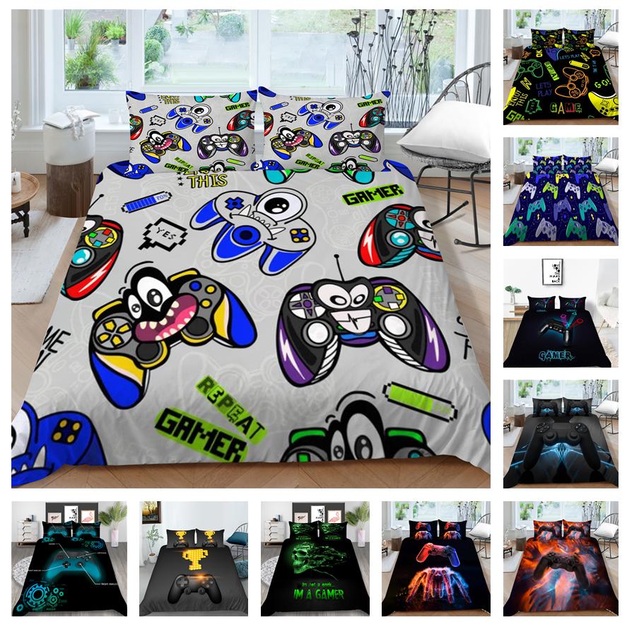 3D игровой контроллер, комплект постельного белья, плеер, пододеяльник, 2/3 шт., комплект постельного белья для мальчика, AU140 * 210, полноразмерное мягкое украшение для спальни