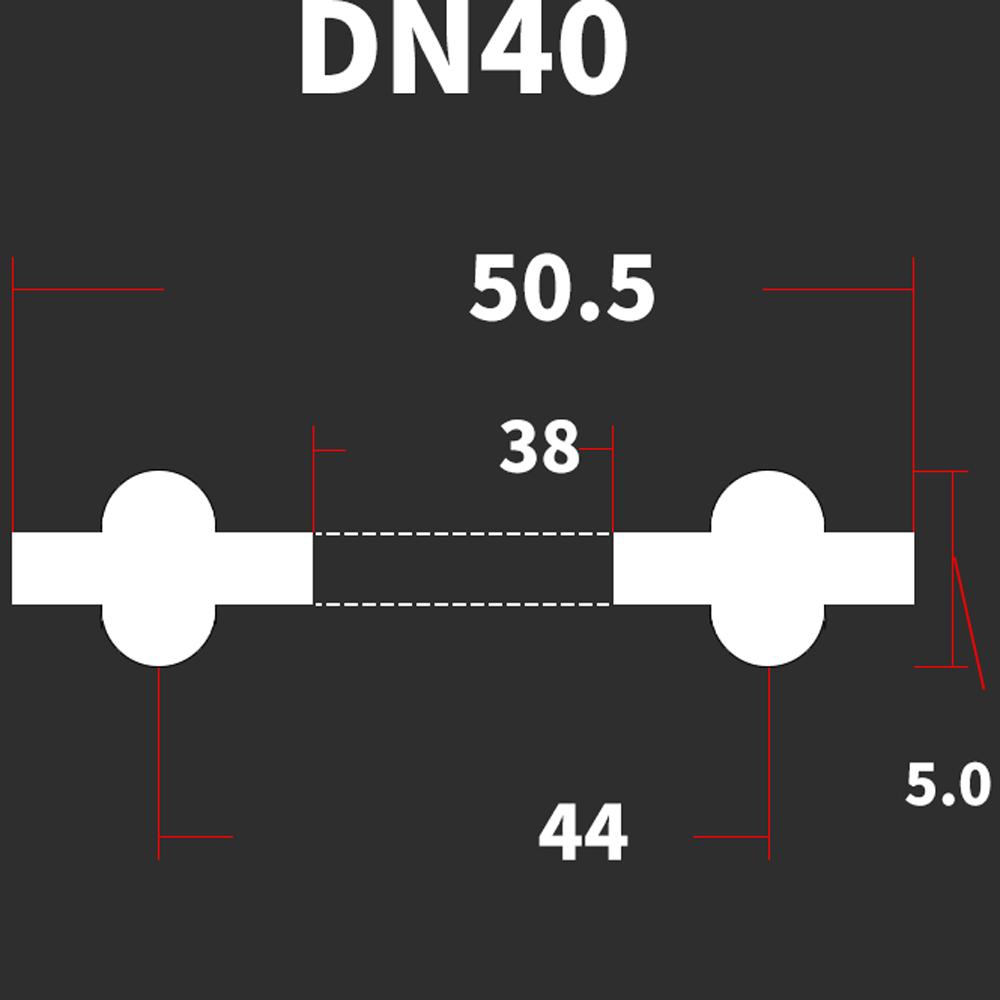 DN10-DN200 Стандарт DIN 3/4" 1.5" 2" -8" Тройной зажим EPDM Санитарная уплотнительная прокладка Лента для домашнего пивоварения