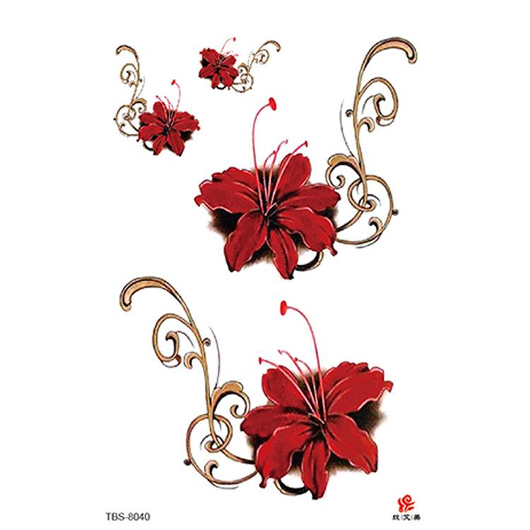 High Quality Waterproof Women's Sexy Flower Animal Tribal Temporary Body Art Tattoos Tattoo Stickers