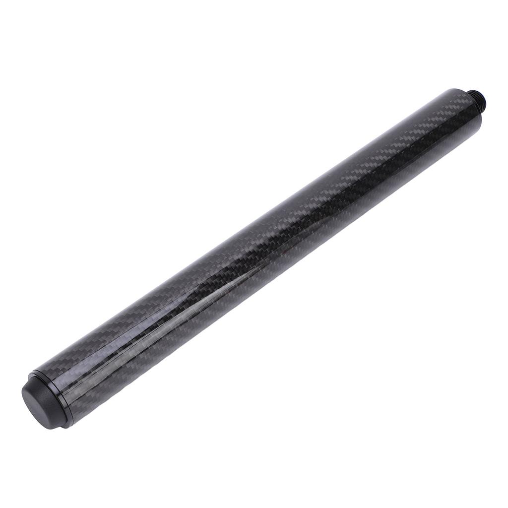 Billiard Pool Cue Extender 12 Inch Carbon Fiber Pool Cue Extension Stick with Rear Plug Billiard