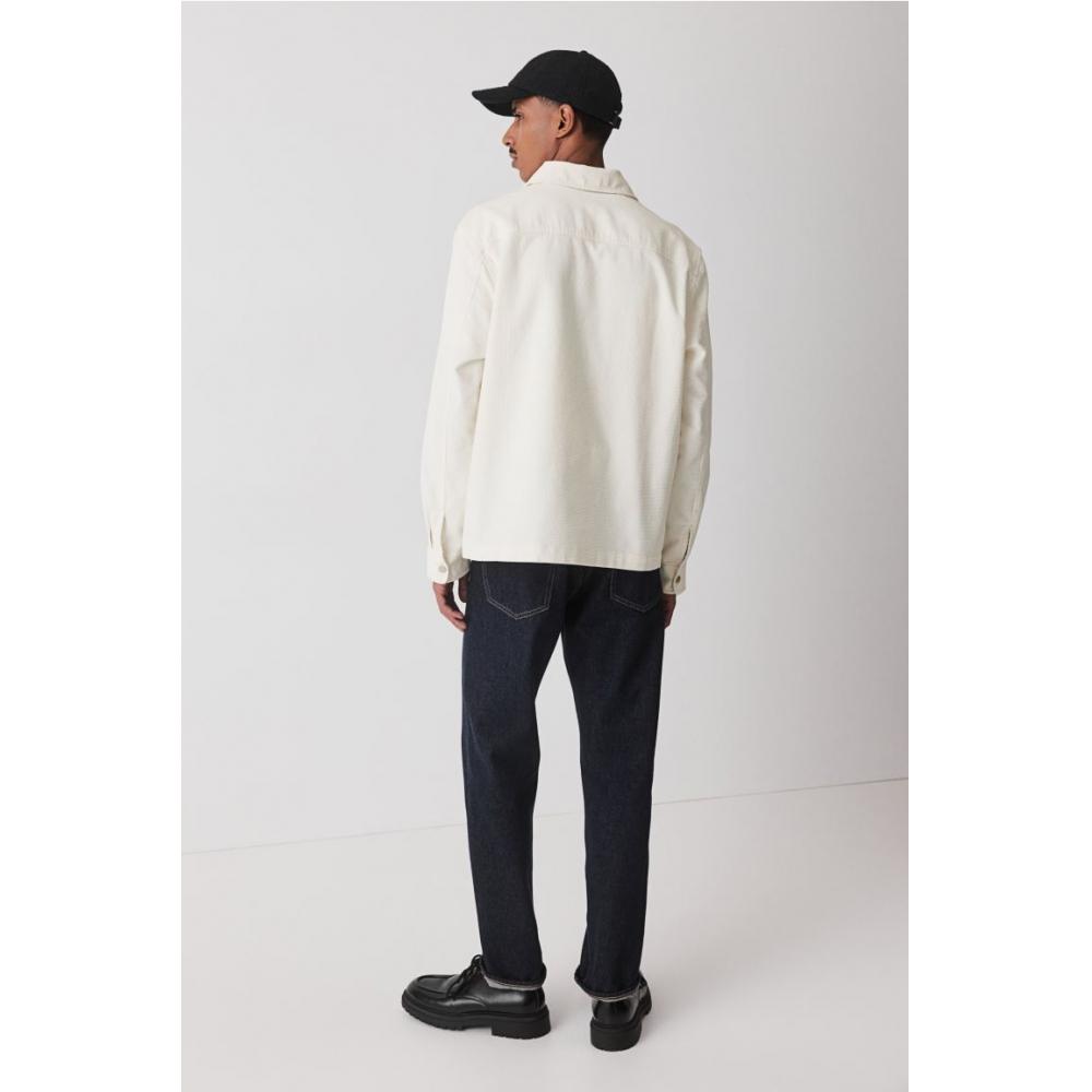 HM Corduroy oversHirt Regular Fit белый