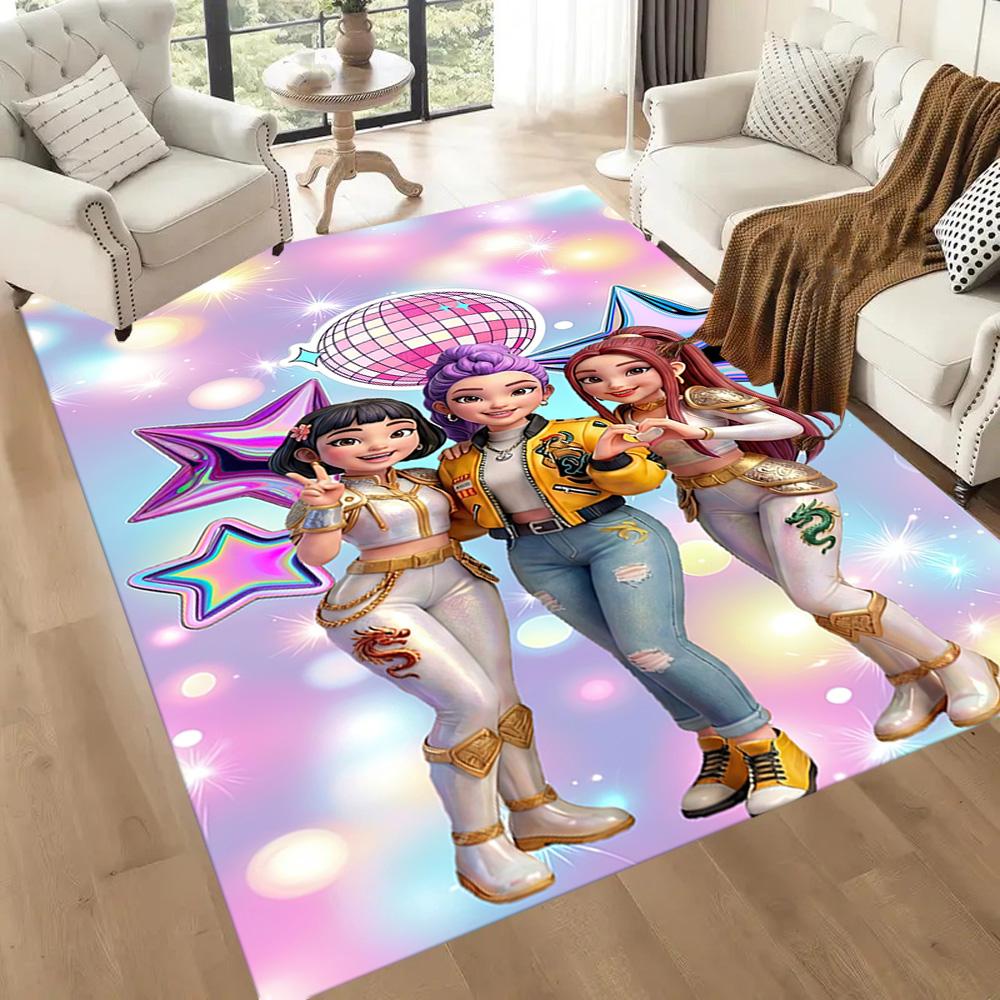 Dance Party Stars Square rugs are a great choice for living rooms, bedrooms, home décor, and as gifts.