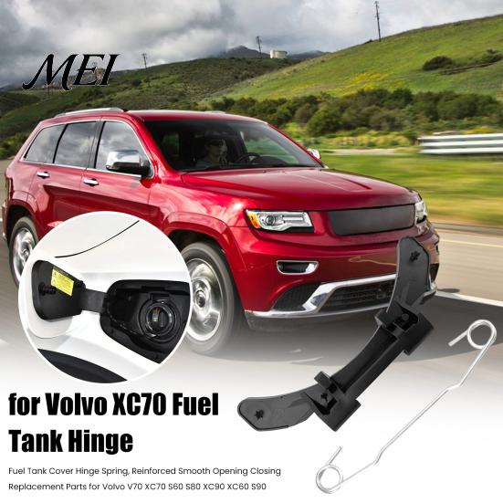 Fuel Door Hinge Bracket XC70 Tank Cover Spring, Reinforced Smooth Opening Closing Replacement Spring For Volvo XC60 Parts for V70 S60 S80 XC90