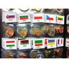 Монеты из 120 стран мира, каталоги монет из 120 стран и регионов, иностранные монеты, иностранная валюта с национальными флагами