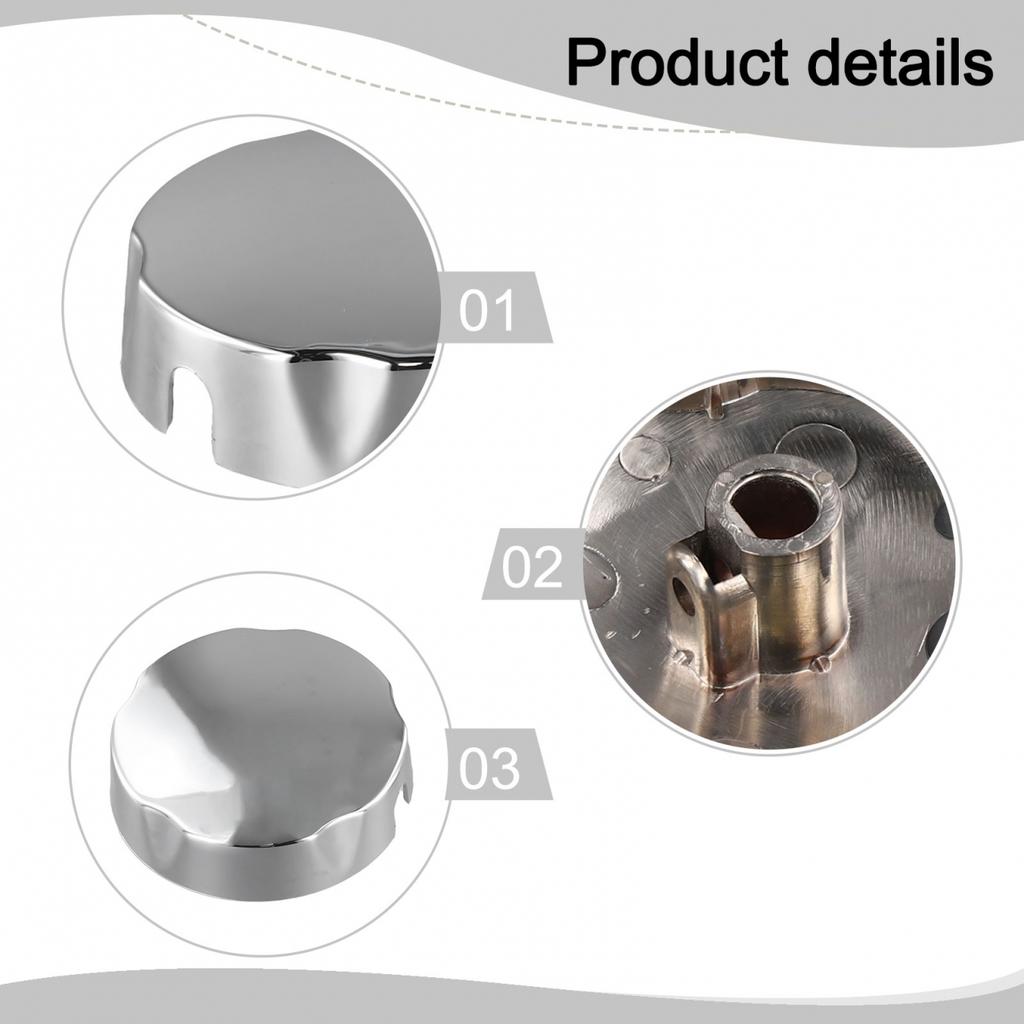 Easily Installed Bathtub Rotating Knob with Attractive Chrome Finish 75mm