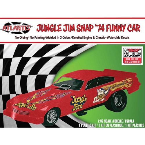 Atlantis Models 1/32 Jungle Jim's Funny Car Snap Kit Plastic Model Kit ATLAMCH1119
