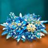 917PCS Ideas Simulation Building Blocks Flower Bouquet Girls Home Decoration Assembly DIY Building Blocks Toy Christmas