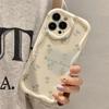Чехол на весь экран iPhone с цветочным принтом, совместим с Apple 13, 14, 15, 16, 17 Promax