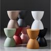 Пластиковый табурет, прикроватный столик, креативный дизайн, песочные часы, модная сменная обувь, круглая пирс, мебель для дома