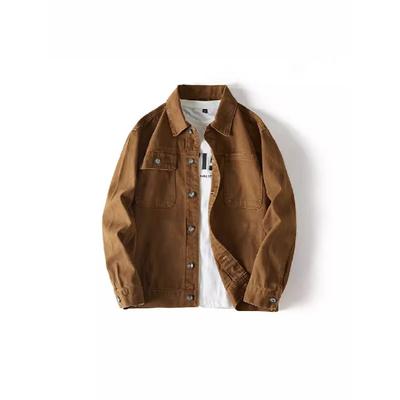 Осень и зима Высококачественный новый продукт мужское осеннее пальто асимметричный дизайн Высококачественное многокарманное универсальное ковбойское пальто унисекс