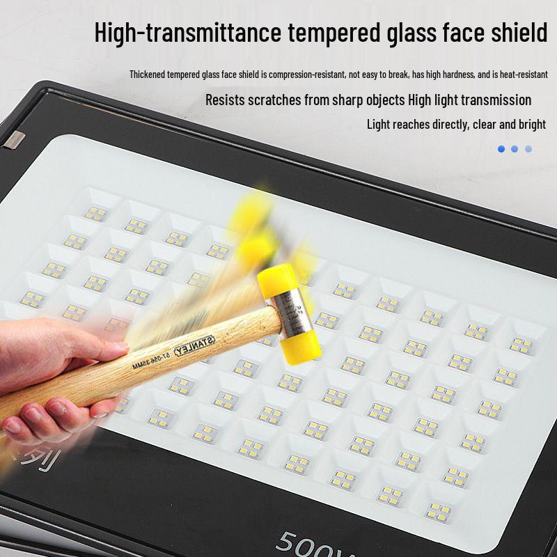 Светодиодный мощный уличный водонепроницаемый прожектор: Сверхъяркий стадионный прожектор для строительных площадок