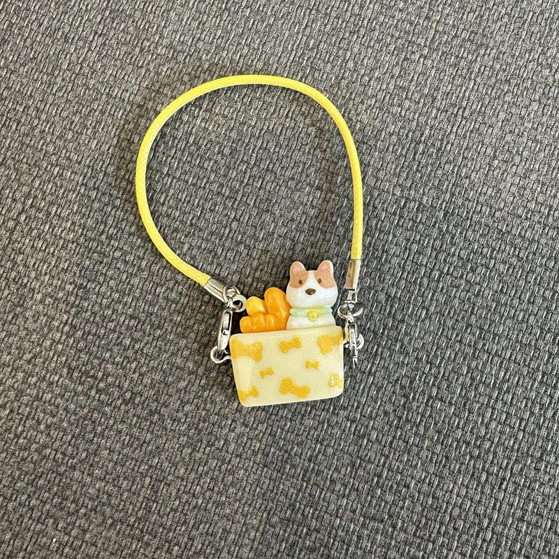 Doll 15-17cm Mini DIY Pet Carrying Bag Dress Up Plush Toy Accessories Dollhouse Hanging Neck Accessories Dollhouse Pendan