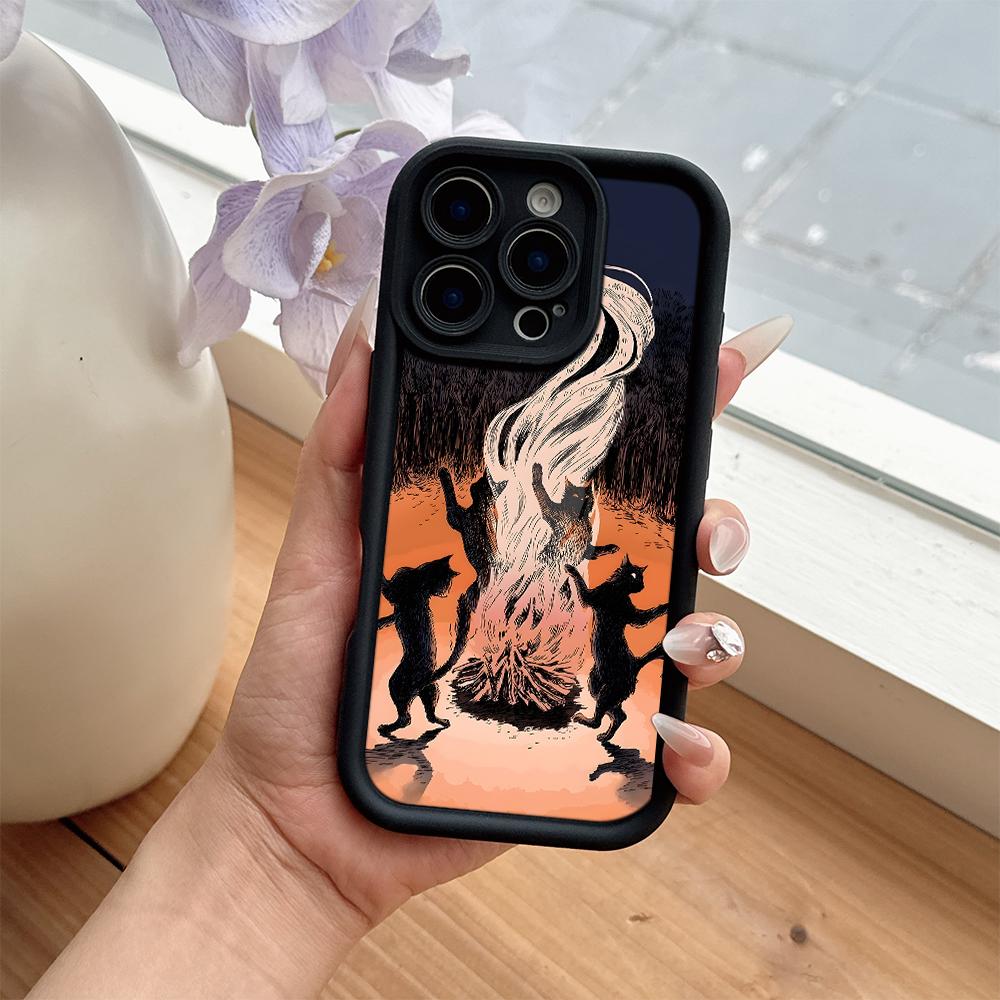 Креативный милый чехол для телефона с Хэллоуинским котом для Huawei P50 Nova 9 10 Honor 400 300 200 X7B X7 X8 8A Magic7 X9c Smart Lite Pro 4G 5G