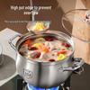 COOKER KING Суповая кастрюля Yuanbao из нержавеющей стали 304, 22 см